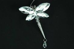 Украшение "Стрекоза" цвет серебро ,12,7 см, (151629)