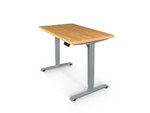 Регулируемый компьютерный стол Bazalt с регулировкой по высоте — столешница МДФ Дуб европейский