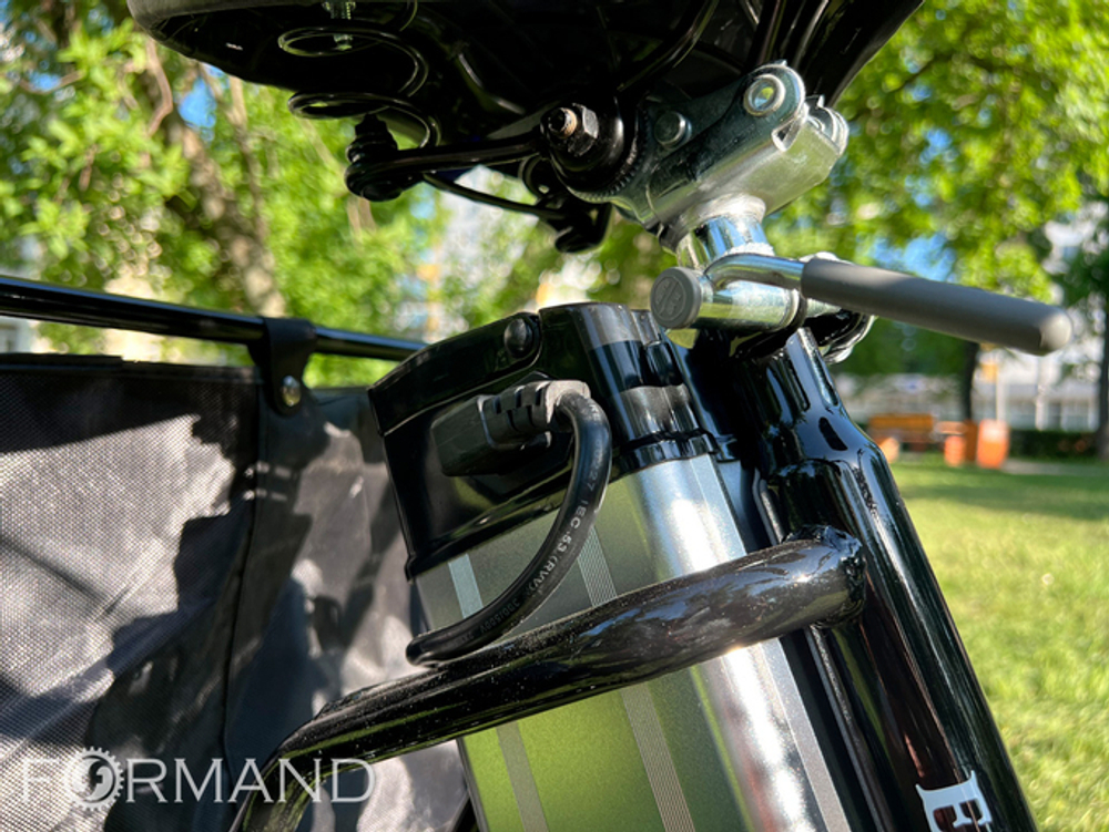 Электрический трицикл фэтбайк GreenCamel Трайк-F20 (500W 12Ah), Черный