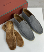 Лоферы Loro Piana с меховой стелькой