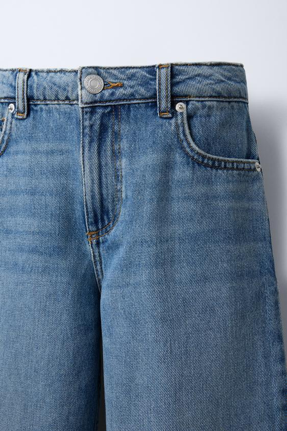 ZARA ДЖИНСЫ RELAXED BAGGY, СИНИЙ