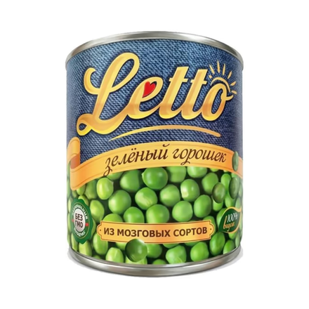 Горошек зеленый Lеttо 420 гр
