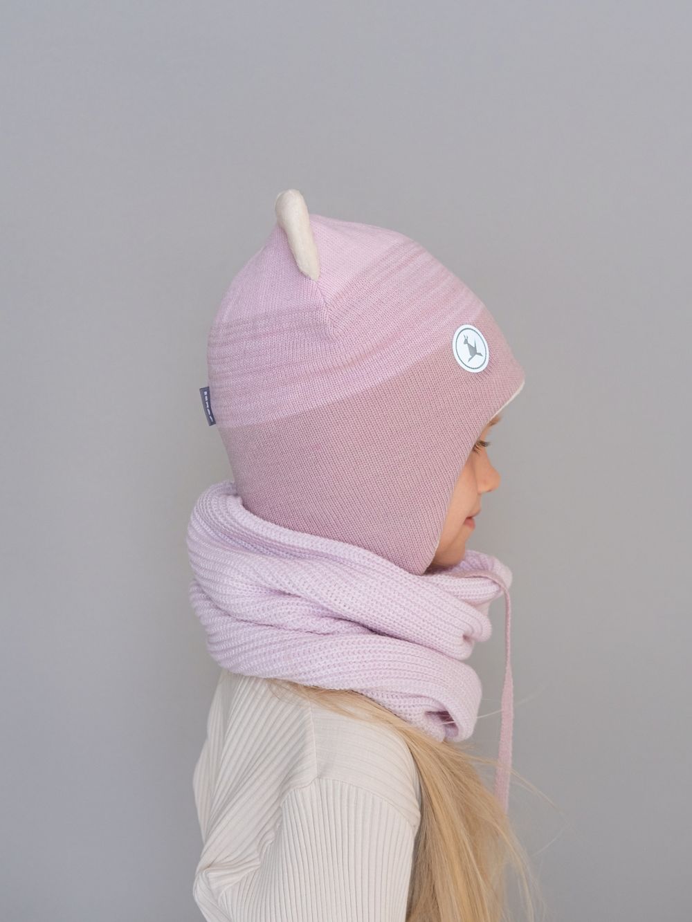 Шапка зимняя вязаная (Пион) КИС