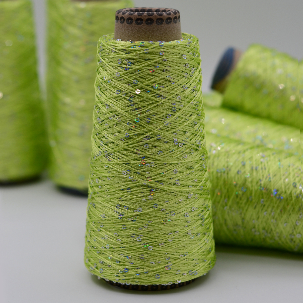 Sequin Yarn art. Paillette (лайм)