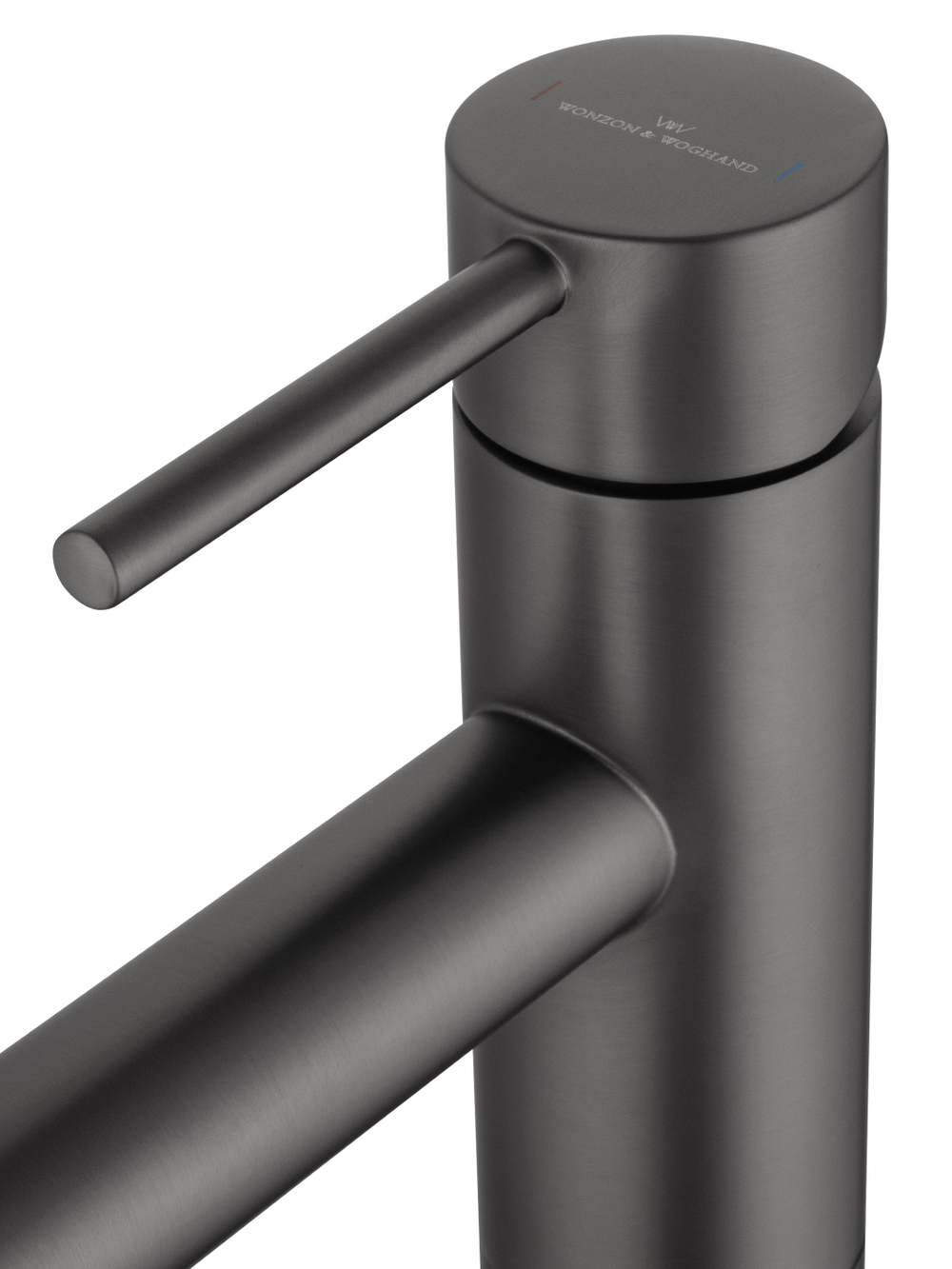 Смеситель для раковины напольного монтажа WONZON & WOGHAND STICK, Темный графит (WW-88649905-BGM)
