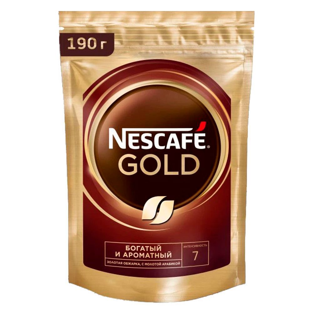 Кофе растворимый Nescafe Gold, 190 г