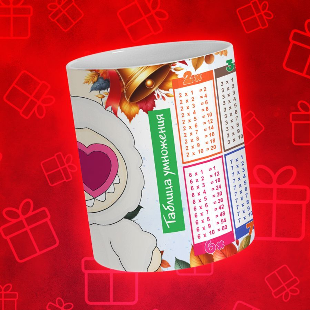 Лабубу с таблицей умножения