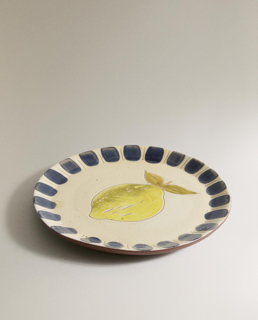 Zara Home тарелка десертная из фаянса, цвет зелёный, 21.5 см