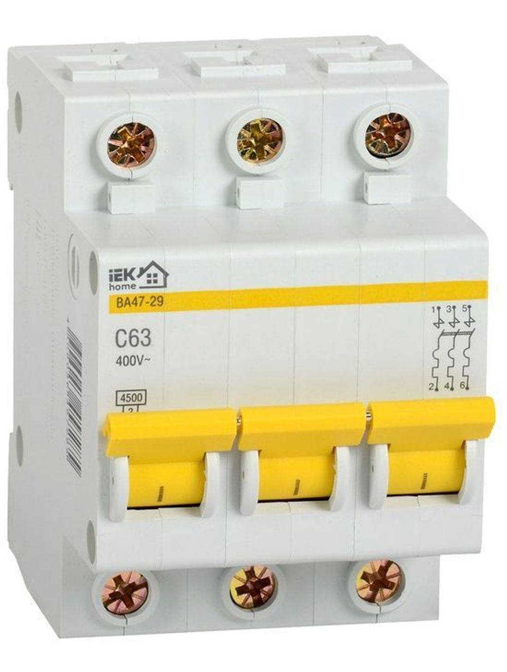 Выключатель автомат.3П 63А IEK ВА47-29