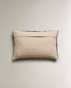 ZARA HOME ЖАККАРДОВАЯ НАВОЛОЧКА ДЛЯ ДЕКОРАТИВНОЙ ПОДУШКИ, ЧЕРНЫЙ