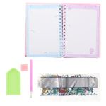 Блокнот детский Basir, формат А5, серия "Авокадо" с алмазной мозаикой, 21*14.5 см, 80 листов, ассорти