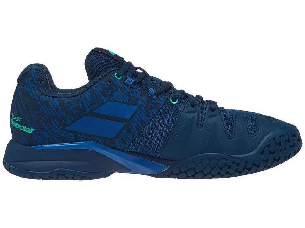 Мужские кроссовки теннисные Babolat Propulse Blast All Court Men - dark blue/viridian green