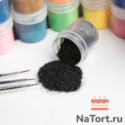 Блестки декоративные «Черный» 10 гр