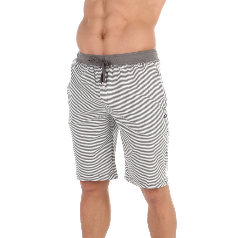 Мужские шорты серые в тонкую полоску Tom Tailor 70976/5607 812