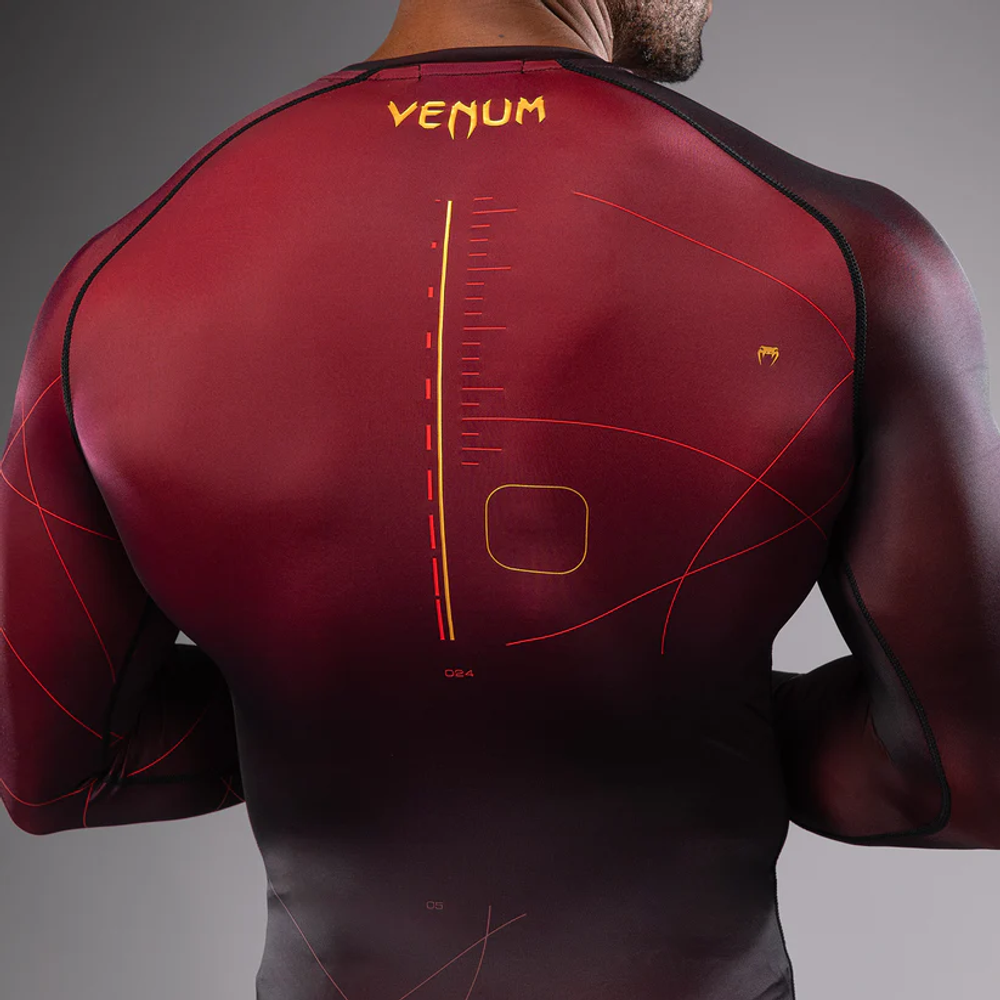 Рашгард Venum Tactical XT LS Black/Burgundy/Gold