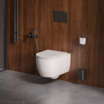 Унитаз подвесной Grossman GR-4415SQ Tornado безободковый с тонким сиденьем 525x360x345