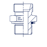Штуцер FH DL10 - BSP 1/4 (корпус)