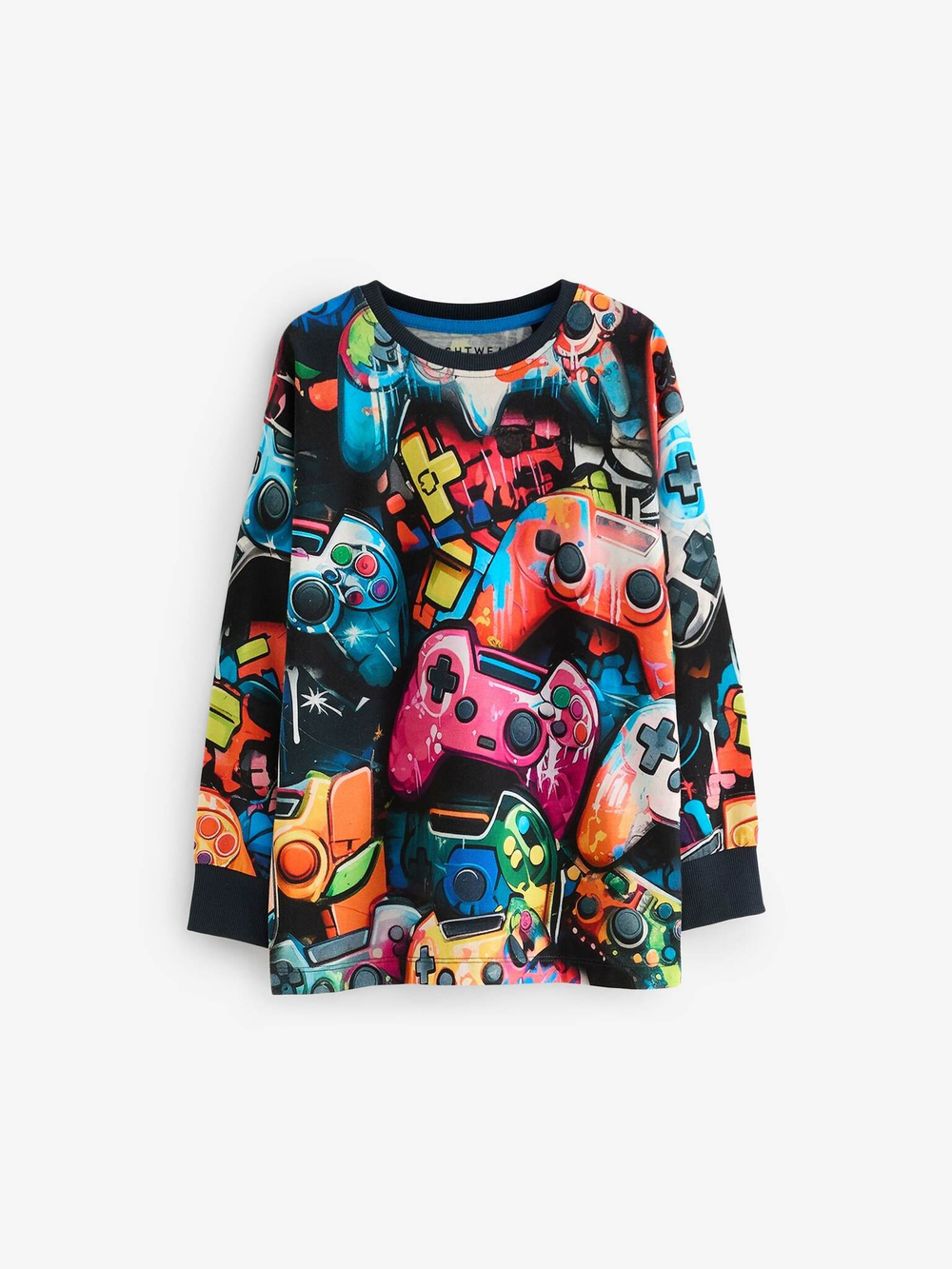 Пижама для мальчика Next 401-849, 2 шт., Черный, Оранжевый, Розовый