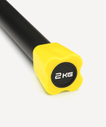 Бодибар STARFIT BB-301, 2 кг, неопреновый, черный/желтый