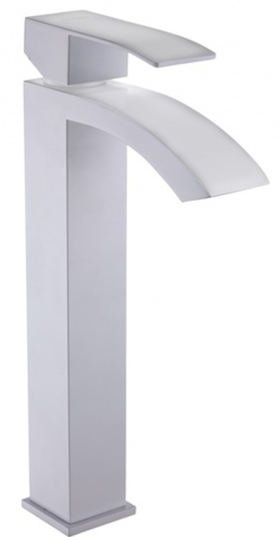 11044-F Смес. од. из НЕРЖ. для рак. чаши (БЕЛЫЙ) HANSEN  (10/1шт)