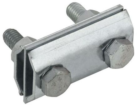 Зажим соединительный двойн. сквоз. пруток-пруток 8мм оцинк. сталь IEK ZCC84-11-1-08