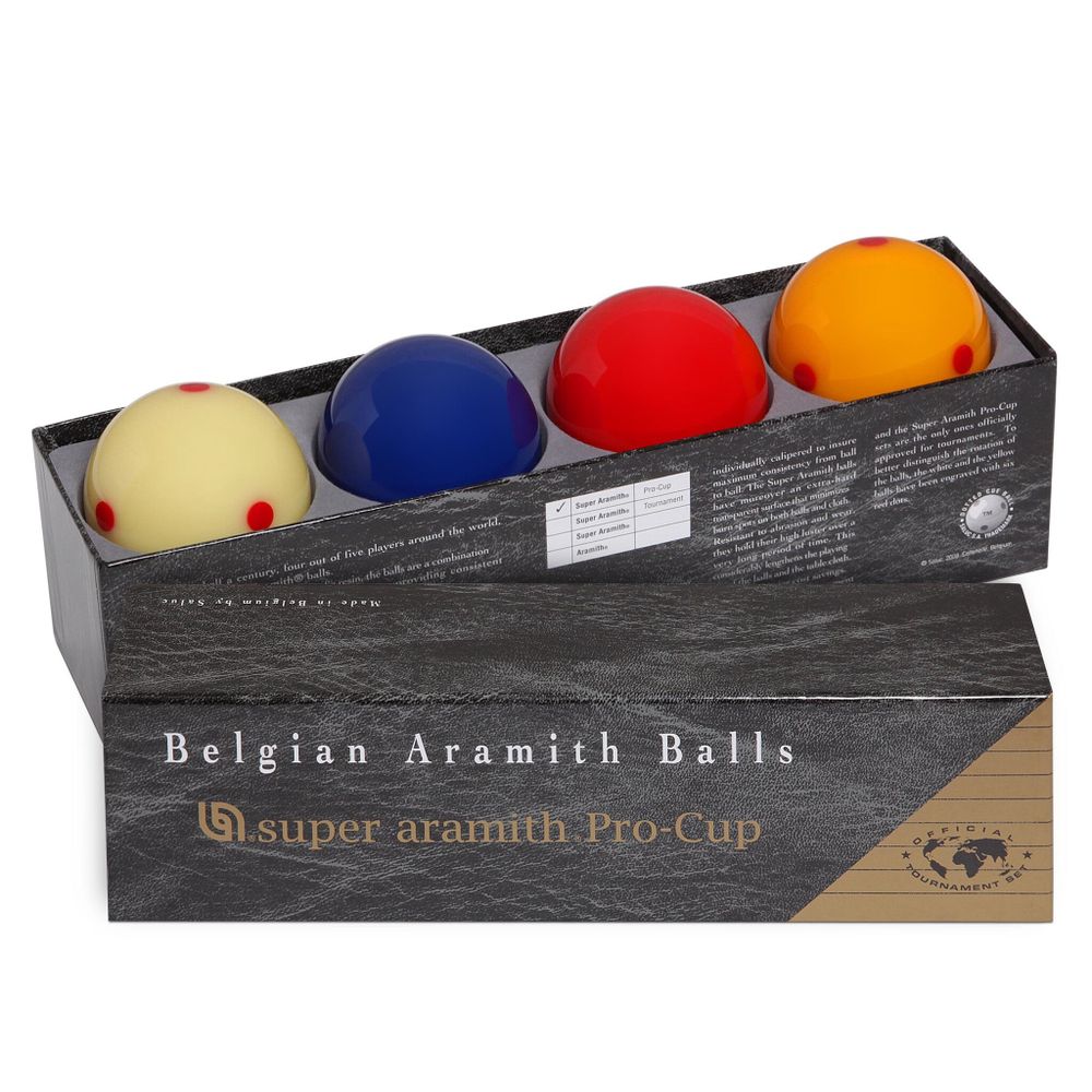 Шары Super Aramith Pro-Cup Carom ø61,5мм 4шара