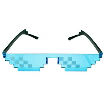 Солнцезащитные очки "Пиксели" синие