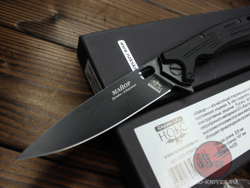 Складной нож НОКС Майор AUS8 (Black) c клинком из стали AUS-8, рукоять G10