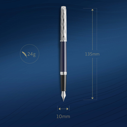 Перьевая ручка Waterman Hemisphere22 SE Deluxe Blue CT, перо: F, цвет: Blue, в подарочной упаковке