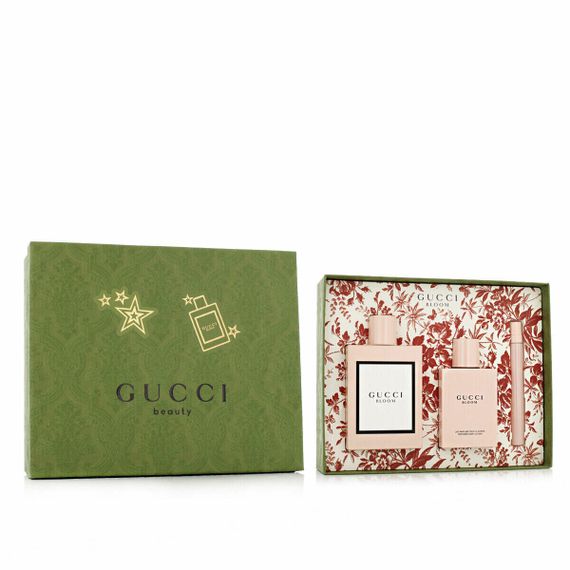Набор парфюмерных продуктов GUCCI Bloom с парфюмированной водой 100 мл + лосьоном для тела 100 мл + парфюм в дорожном формате 10 мл