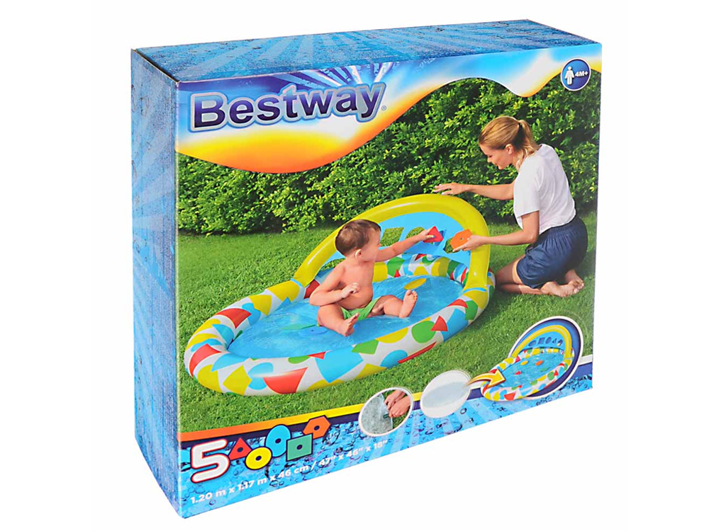 Бассейн детский 120*117*46см "Splash & Learn", Bestway 52378