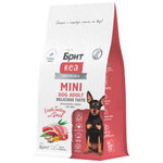  Сухой корм для взрослых собак мини пород Брит BRIT CARE Mini Adult Delicious Taste с индейкой и уткой 0,4кг