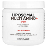 Codeage, Sport, Liposomal Multi Amino+, комплекс липосомальных аминокислот в порошке, без добавок, 174,2 г (6,15 унции)