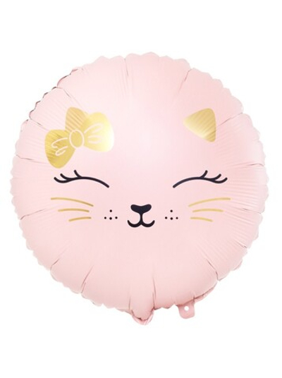 Фольга шар Кошечка с бантом 18"/46 см Китай