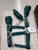 LEATHERART Недоуздок нейлоновый с флисовой подкладкой и чумбуром, COB