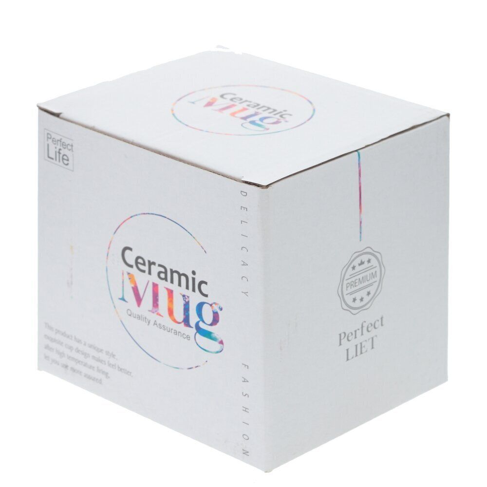 GAEM Кружка с крышкой и ложкой, 420 мл, L14 W10 H12,5 см