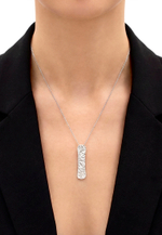 Подвеска "Сноуборд" серебрянная