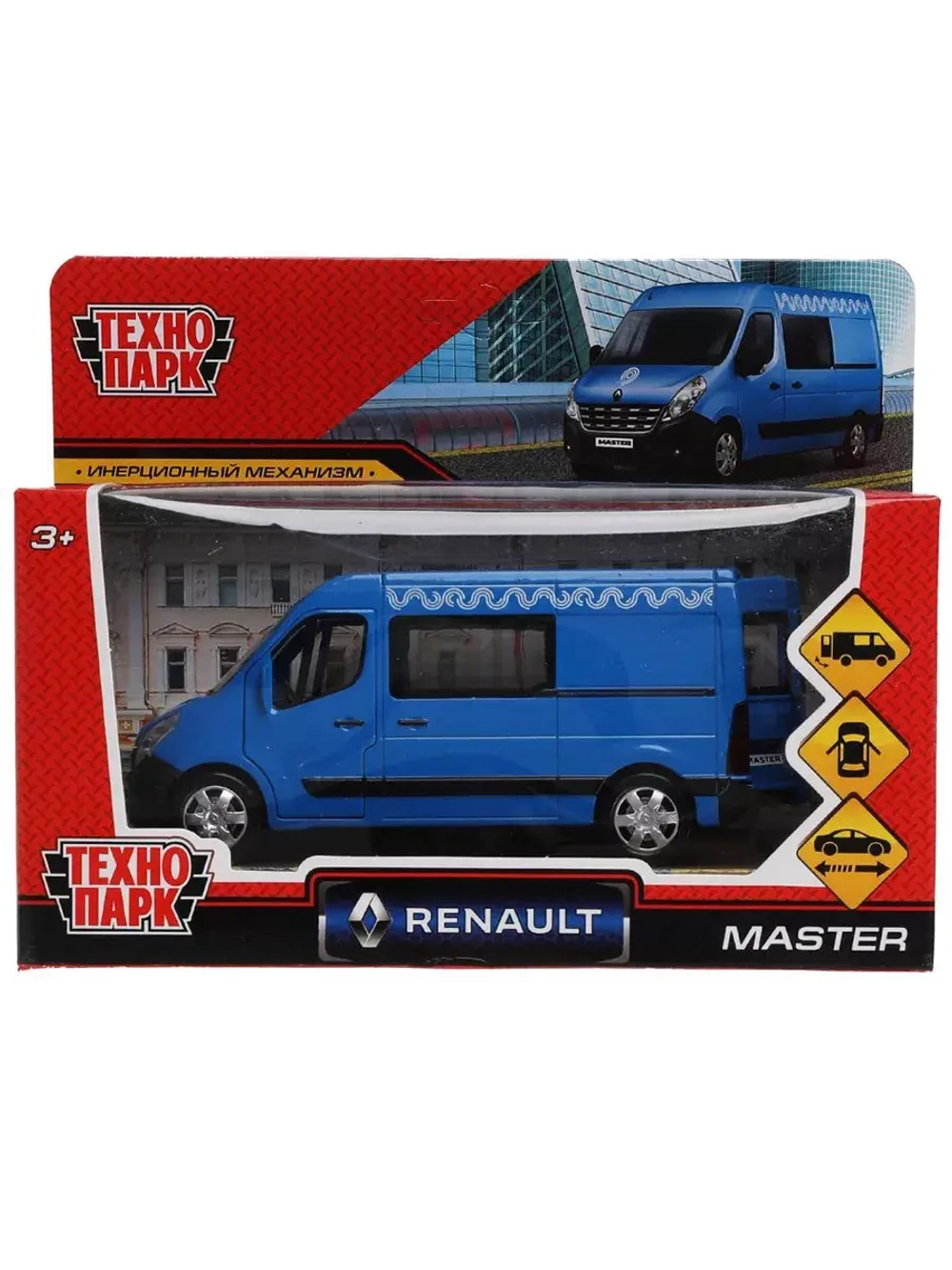 Машинка детская металлическая Renault master 14 см
