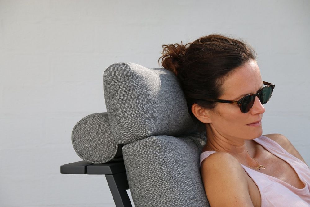 Malmo с 2-х местным диваном, комплект лаунж мебели антрацит/серый, алюминий