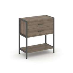 Shelf System Односекционный стеллаж двухярусный с ящиками SN.STM-212 Вяз Благородный/Металл Антрацит