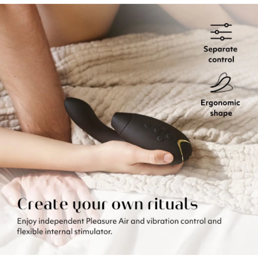 Бесконтактный клиторальный стимулятор Womanizer Duo 2 черный