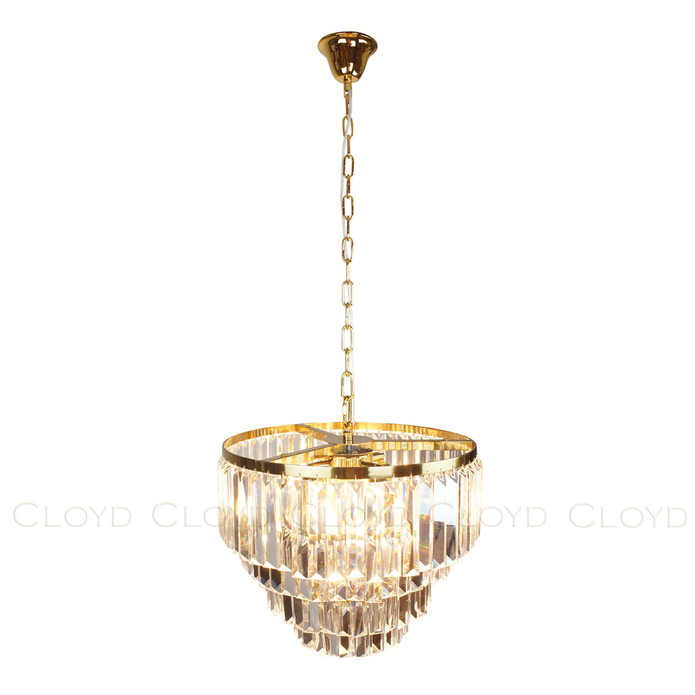 Люстра Cloyd ORDINAL-B C4 / Ø40 см - золото (арт.10803)