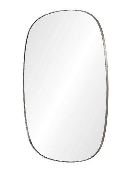 Серебрянное настенное зеркало “Вейл”