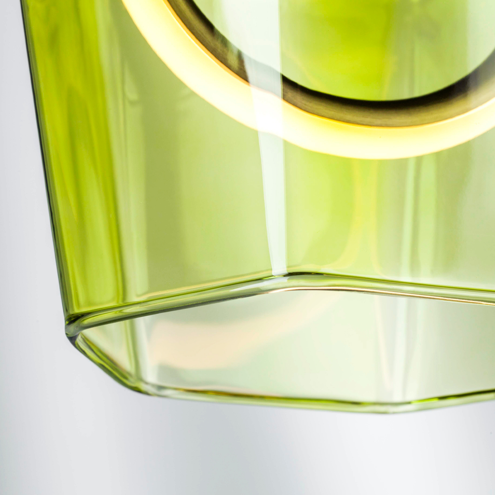 796114 Люстра CARAMELLO LED 6W 110LM КОФЕЙНЫЙ/ЗЕЛЕНЫЙ 3000K