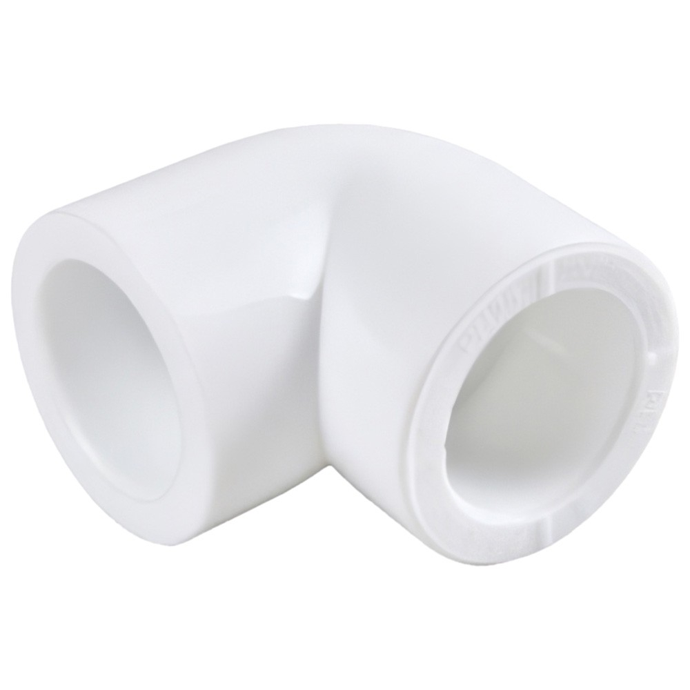 Угольник полипропиленовый PPRC 90х90гр.С, РВК, белый