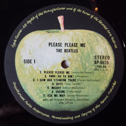 Винтажная виниловая пластинка LP The Beatles Please Please Me (Japan 1973) (No Obi) Twist And Shout