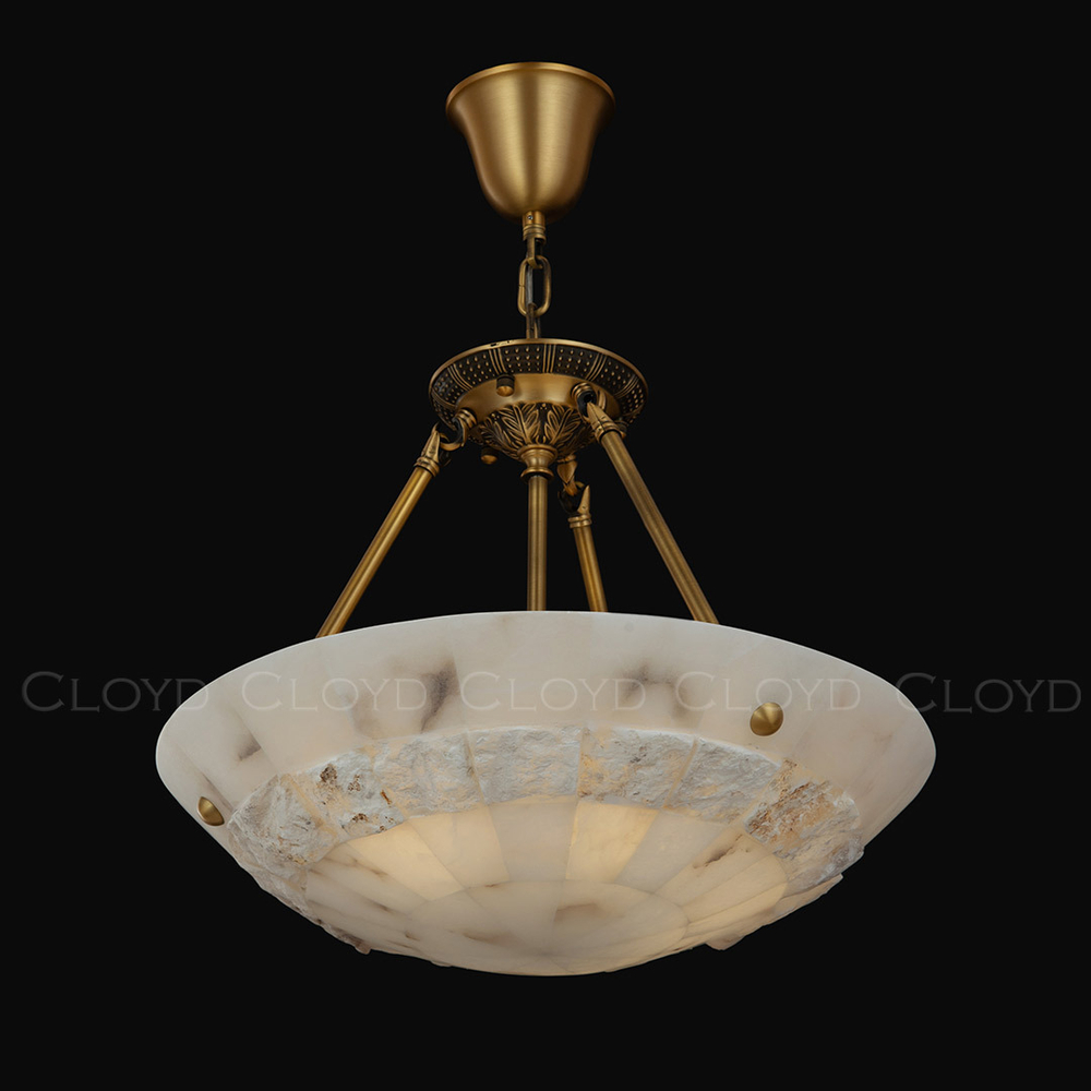 Люстра Cloyd TELEMACH C5 / Ø50 см - алебастр - латунь (арт.12346)