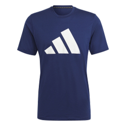 Мужское теннисное поло adidas Training Essential Feel Ready Logo T-Shirt Men - Dark Blue, White