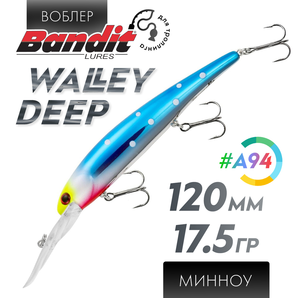 Воблер Bandit Walleye Deep (120мм, 17.5гр)
