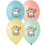 Шар латексный 30см Единорог (Ассорти)